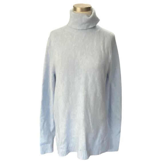 J. Crew extra Soft Sky Blue Turtleneck Sweater size Small - Picture 2 of 10